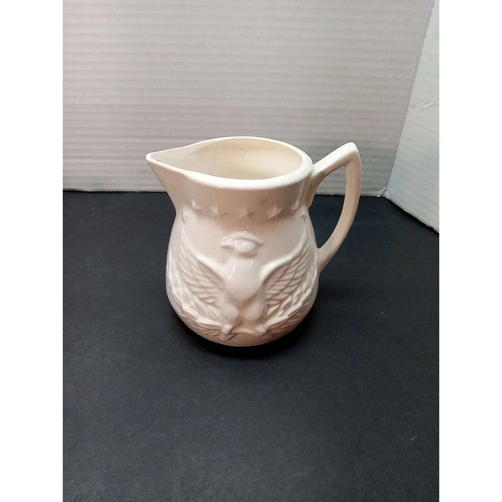 Americana Bald Eagle Ceramic White Measuring Cup Set 1cup, 1/2 ,1/3 &1/4 Cup